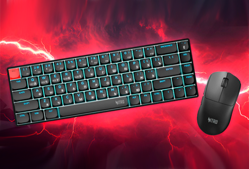 Acer расширяет линейку игровых аксессуаров Nitro: представлены новые клавиатура и мышь