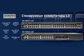 Стекируемые L3-коммутаторы от OSNOVO для упрощения сетевой архитектуры в MIDICT
